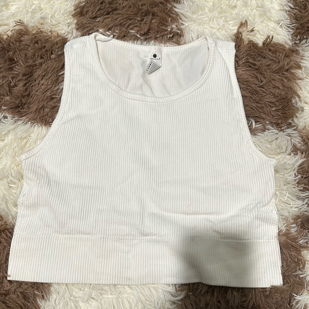 White Yogalicious Workout Top